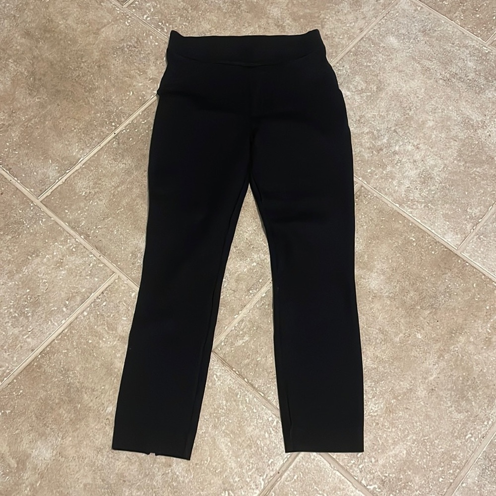 SPANX Black Ankle Crop Ponte Pants